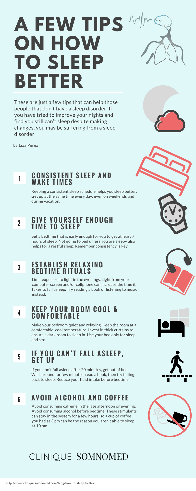 Infographic A Few Tips On How To Sleep Better